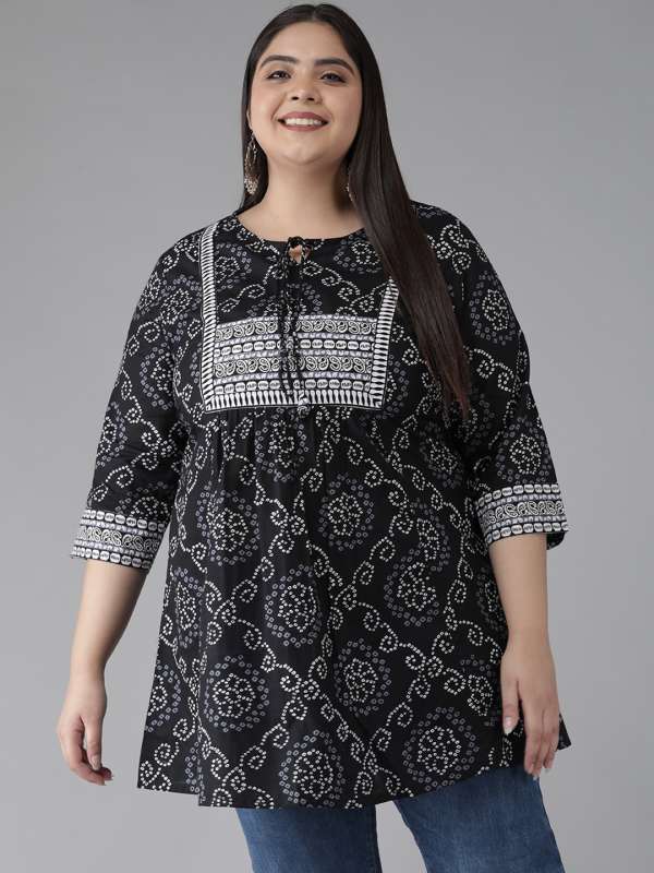 Black short kurti online
