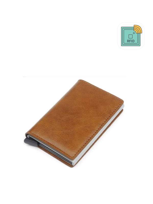 AL FASCINO Minimalist Wallet for Men Stylish Purse for Men RFID Wallet Purse for Men Wallet Genuine Leather Wallet Mens,Mens Brown Wallet Wallets