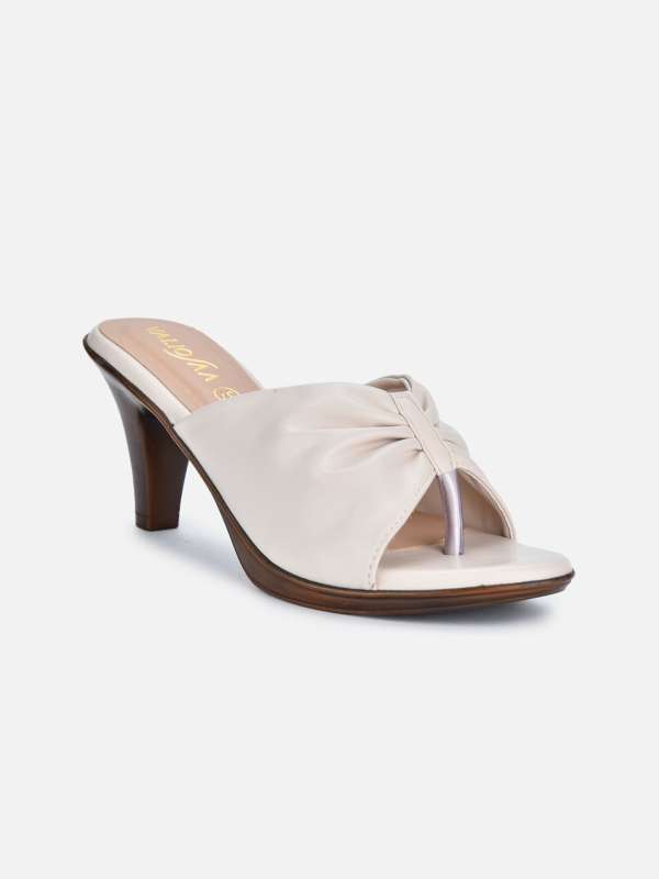 Cream hotsell mules heels