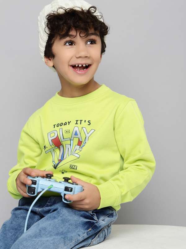 Boys Green Sweatshirts Buy Boys Green Sweatshirts online in India