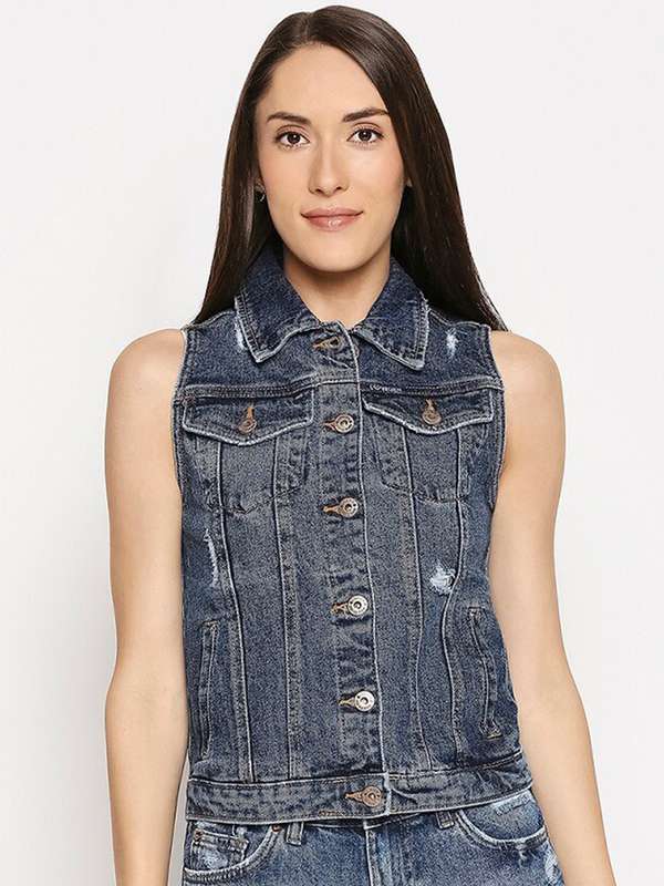 Denim Half Jacket Jackets - Buy Denim 
