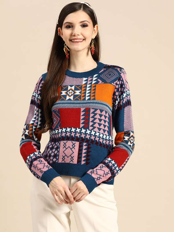 Multi Coloured Sweaters - Buy Multi 