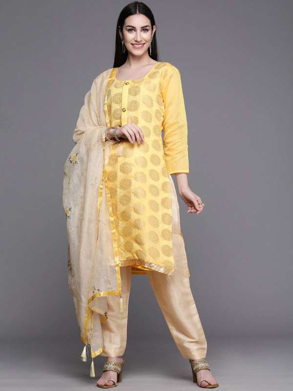 Prafful Yellow Coloured Dress Material 6369419.htm Buy Prafful Yellow Coloured Dress Material 6369419.htm online in India
