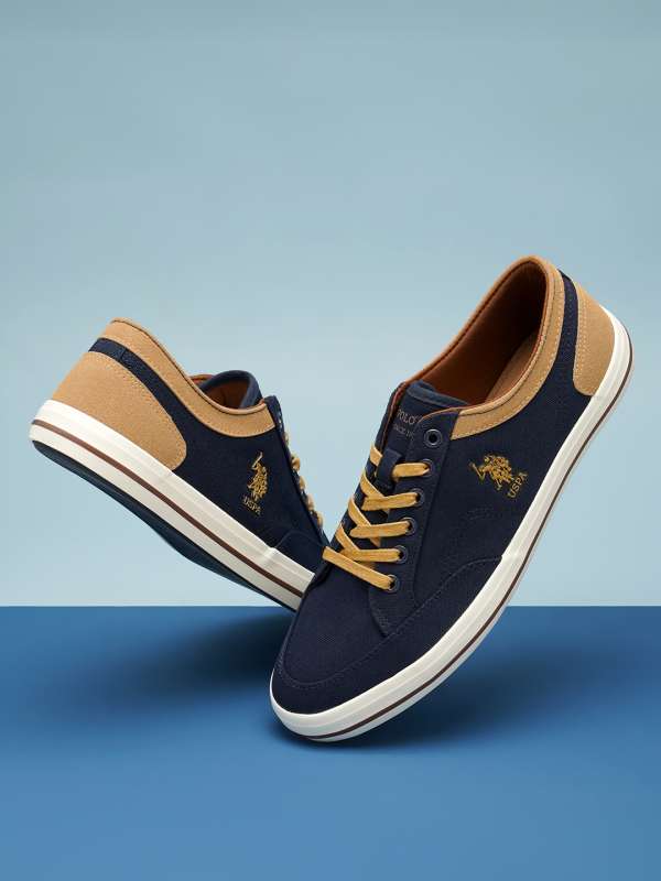 Blue polo brown shoes shop