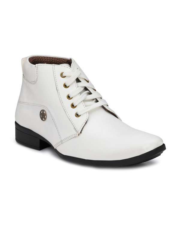 White ankle shoes for mens store