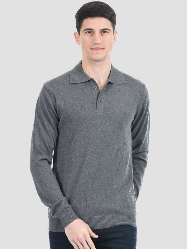 Grey sweater men store