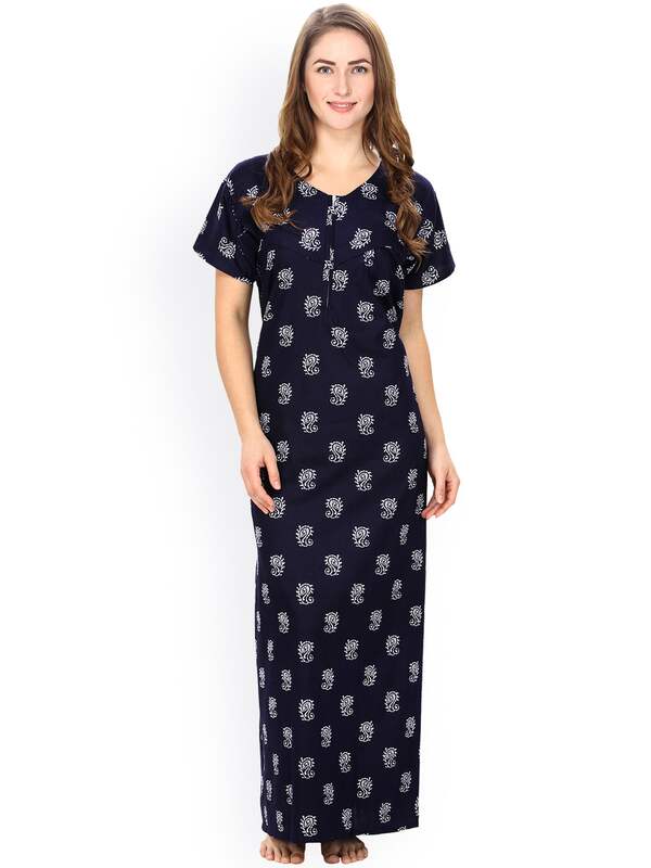 cotton gown myntra