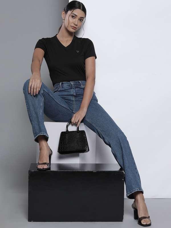 Macroman Black V Neck T Shirt 3063491 