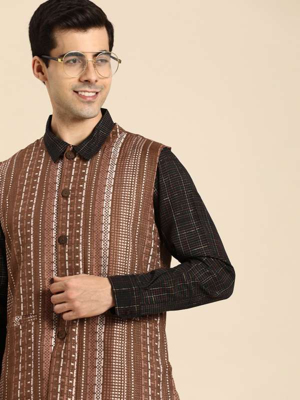Nehru jacket on myntra on sale
