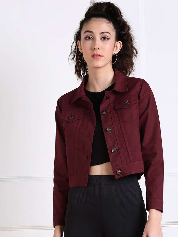 الرفيق سلوك لوح maroon denim jacket 
