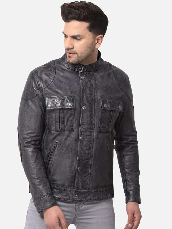 Woodland leather jackets india outlet