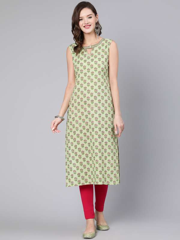 Sleeveless Kurtas - Buy Sleeveless 