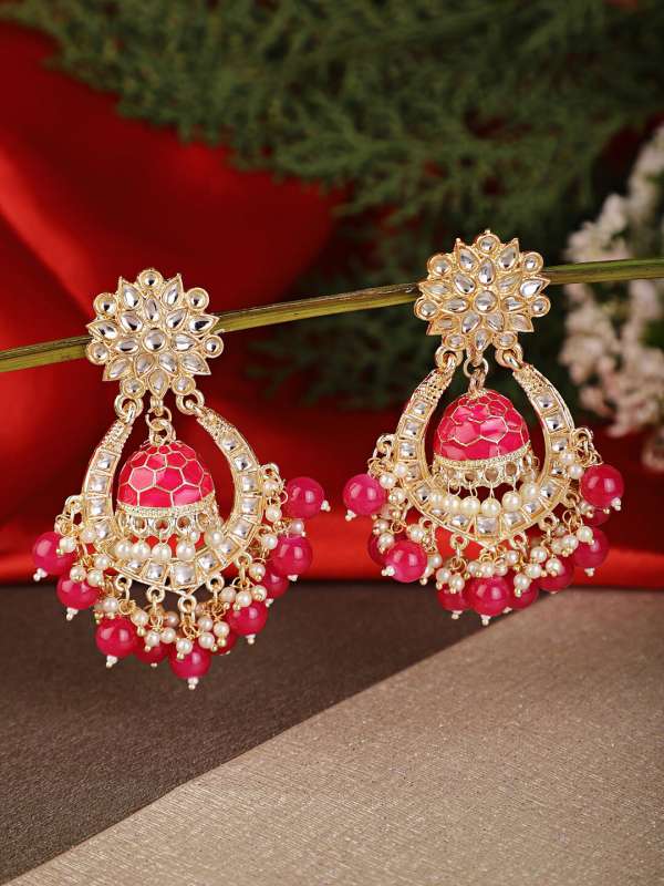Red earrings online on sale