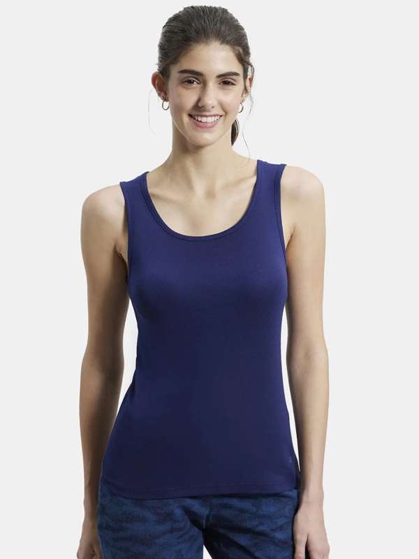 Ribbed Tank Top - Dark Blue - Boutique 23