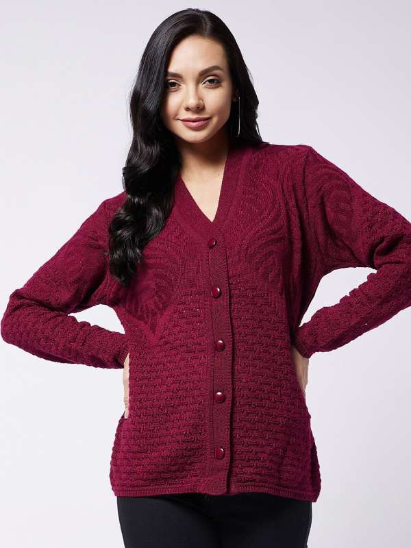 Burgundy deals shrug cardigan