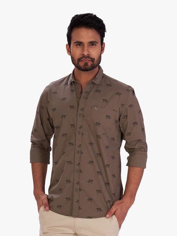 Buy Dcot By Donear Green Shirts online 