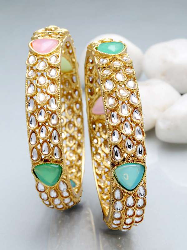 Kundan Bangles Buy Kundan Bangle Online at Best Price Myntra