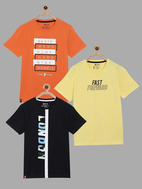 Orange And Black Tshirts - Buy Orange And Black Tshirts online in