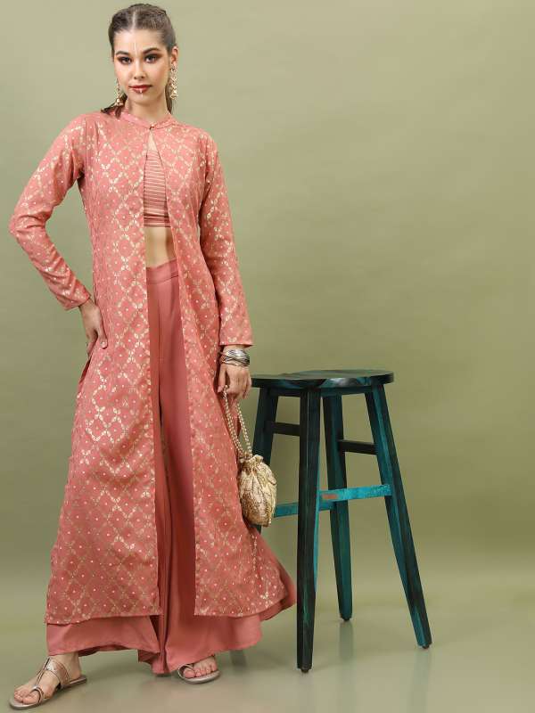Buy Pink Fusion Wear Sets for Women by PANNKH Online