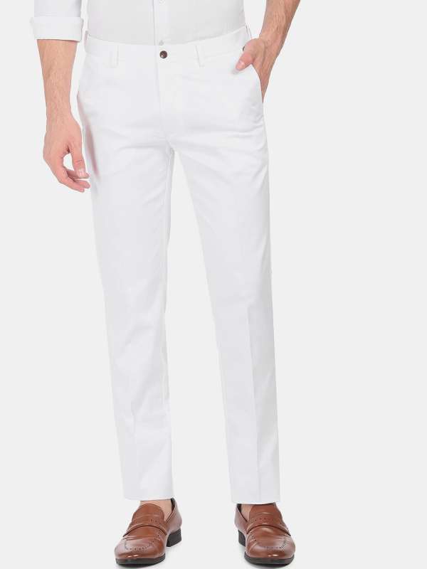 White Mens Trousers  Buy White Mens Trousers Online at Best Prices In  India  Flipkartcom