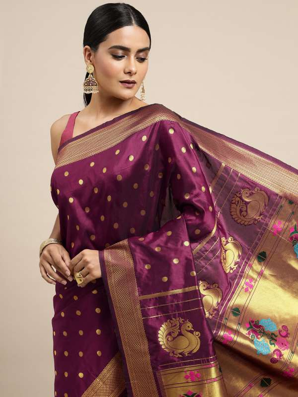 Myntra discount paithani sarees