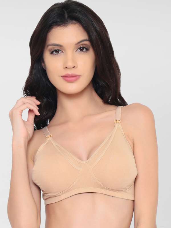 Buy Laavian Women's Spandex Non Padded Non-Wired Push-up Bra  (DOGILA-012NUDE_32B_Nude_32 B) at
