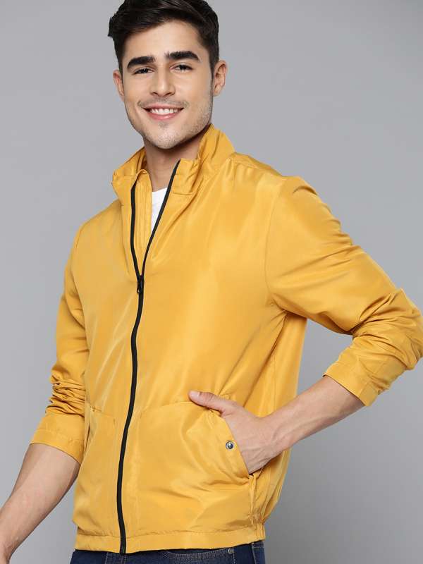 Yellow Men Jackets Mast And Harbour - Buy Yellow Men Jackets Mast And  Harbour online in India