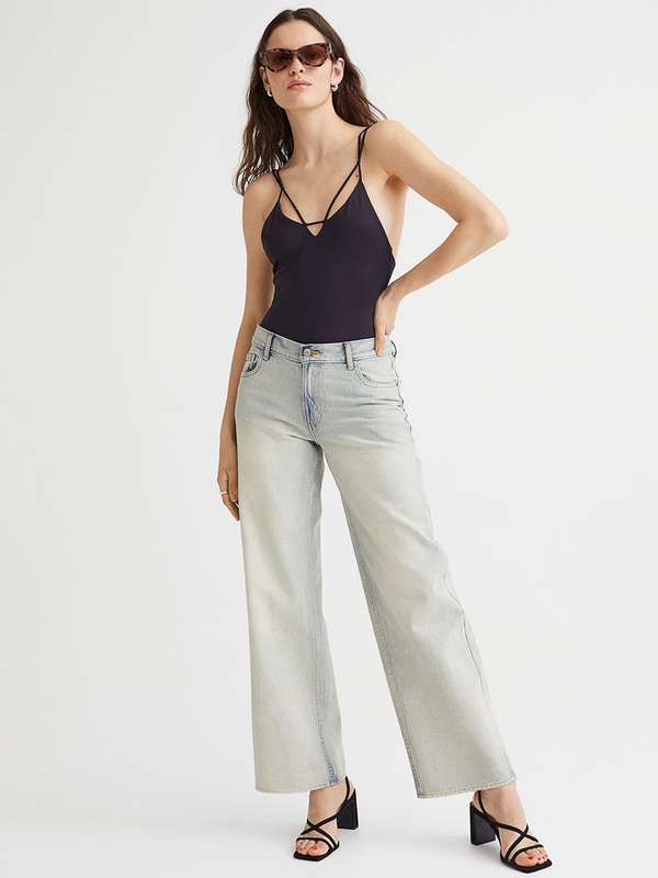 H\u0026M Wide Leg Jeans - Buy H\u0026M Wide Leg 