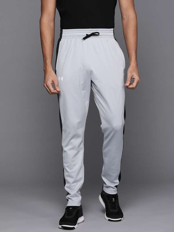 Buy HERE&NOW Men Black & Grey Printed Track Pants on Myntra | PaisaWapas.com