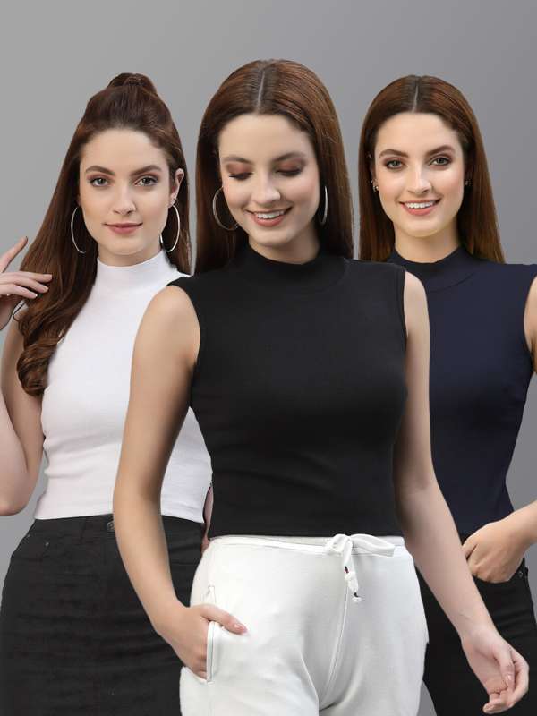 Buy Black Tops for Women by FRISKERS Online
