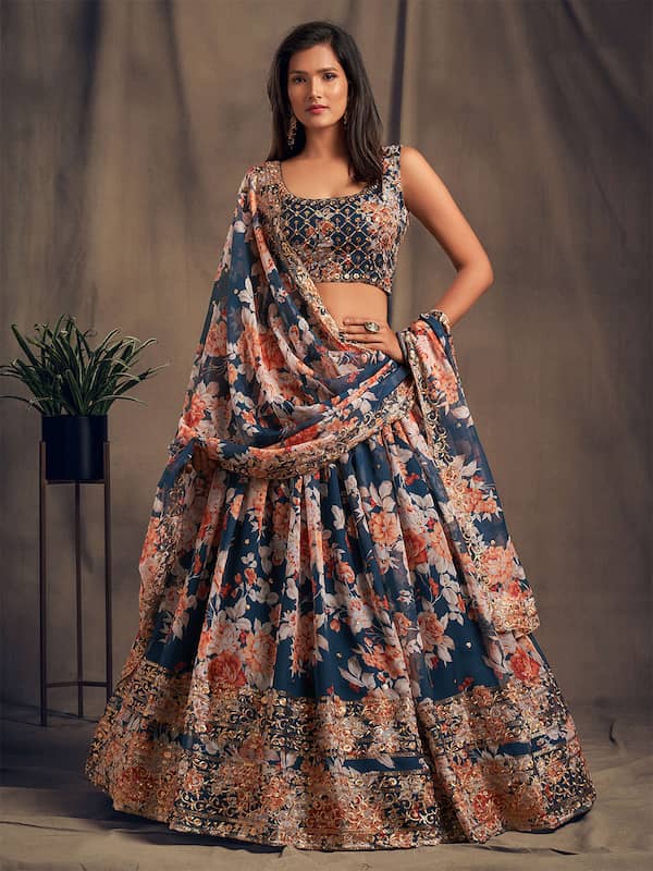 trendy-and-modern-grey-reception-lehenga-for-bride-1 | WedAbout