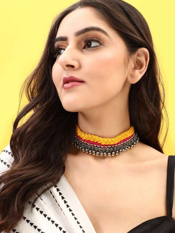 Choker top necklace myntra