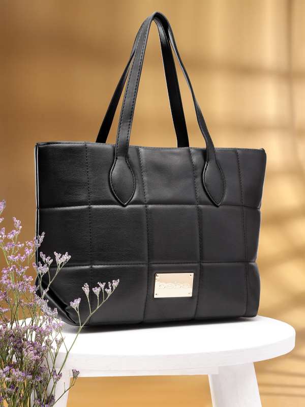 Bebe Black Tote Bag Purse Handbag