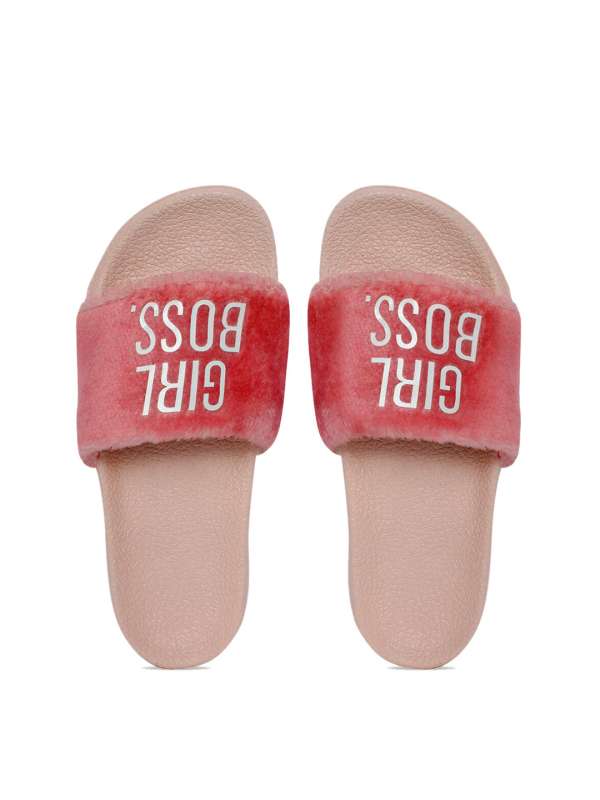 Hugo boss sliders womens pink outlet