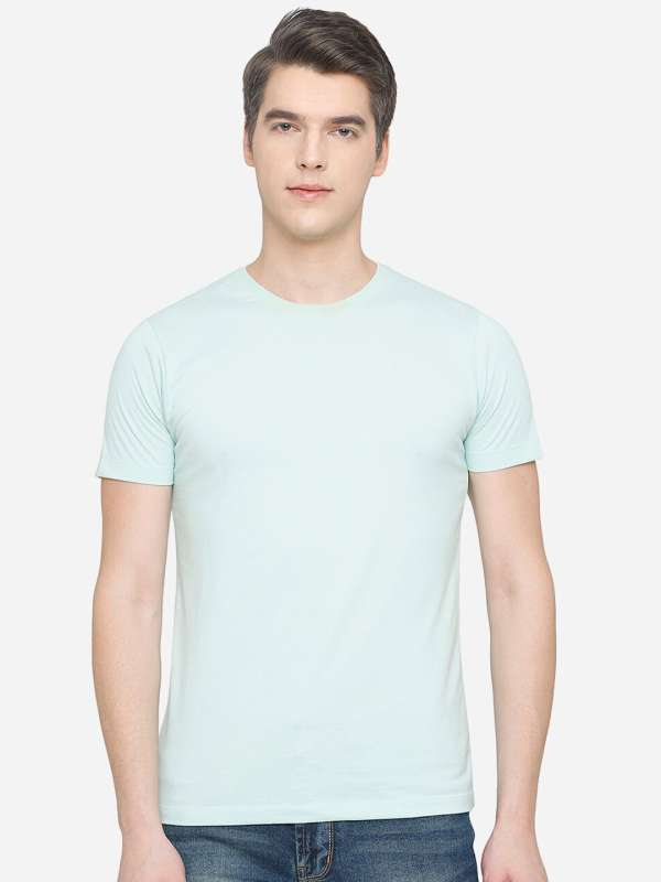 T shop shirt cyan