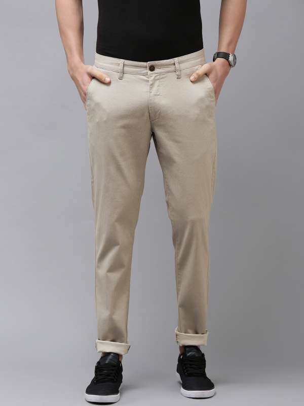 Cotton Flat Trousers Mens Printed Trouser