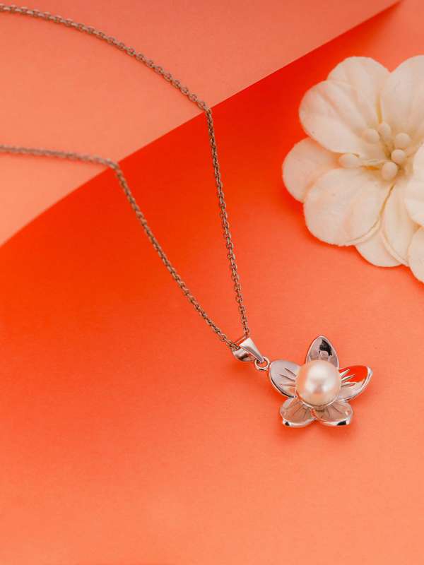 Pearl pendant necklace sterling silver new arrivals