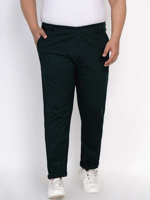 Pants Men Size 50 Pants for Men Mens Fashion Casual Loose Cotton Plus Size  Pocket Lace Up Elastic Waist Pants Trousers 