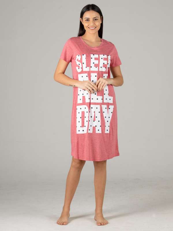 Knee length nighty online 2025