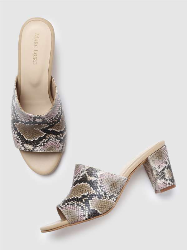 Buy Tan Heeled Sandals for Women by Marc Loire Online