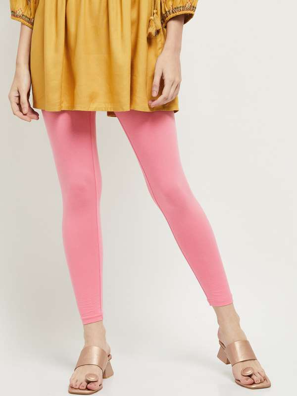 High Waist Pink Ankle Length Leggings, Casual Wear, Skin Fit at Rs 130 in  Tiruppur