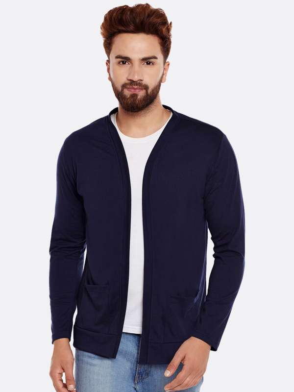 Navy blue shrug sweater outlet