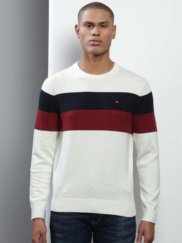 Tommy Hilfiger White Sweaters - Buy Tommy Hilfiger White Sweaters online in  India