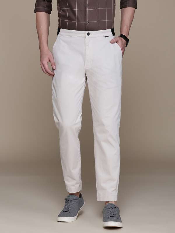 Buy Calvin Klein Jeans Boys Regular Fit Cargo Trousers IB01341PF2Beige  at Amazonin