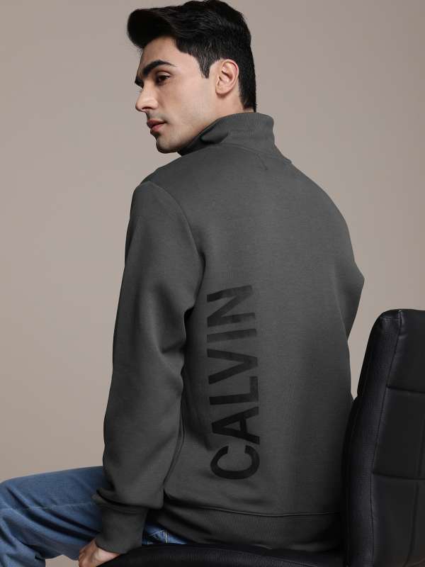 Calvin Klein Jeans Pure Cotton Hooded Sweatshirt (XL) by Myntra