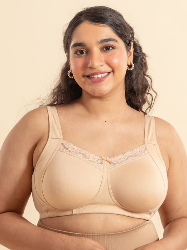 Buy DAISY DEE Light Pink Solid Cotton Single Non-Padded Bra Online
