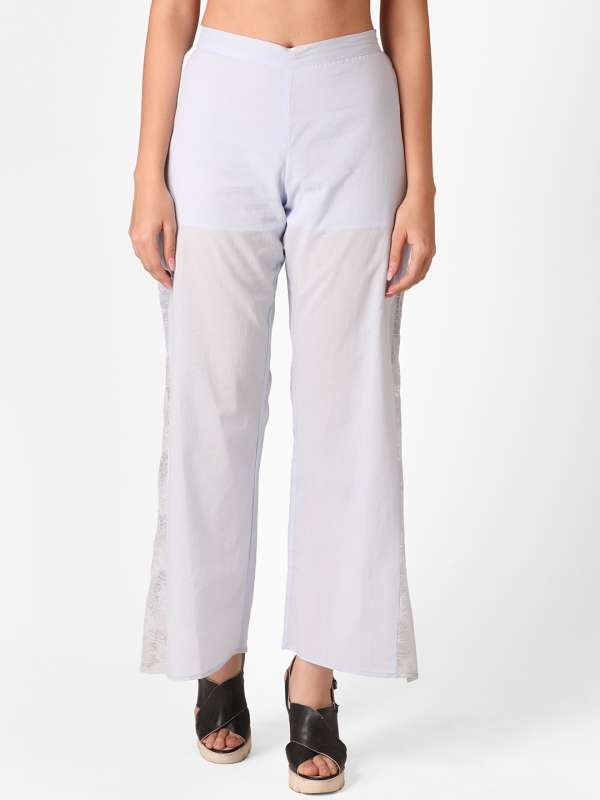 Buy Pieces PCKAM HW WIDE PANT - Black Silver | Nelly.com