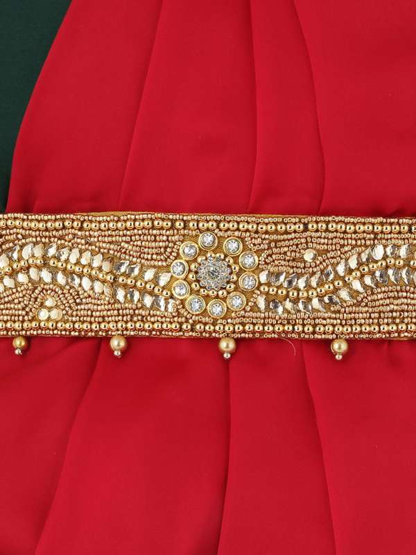 Women Hip Waist Belt Gold Plated Chain saree belt partywear fashion  jewelery