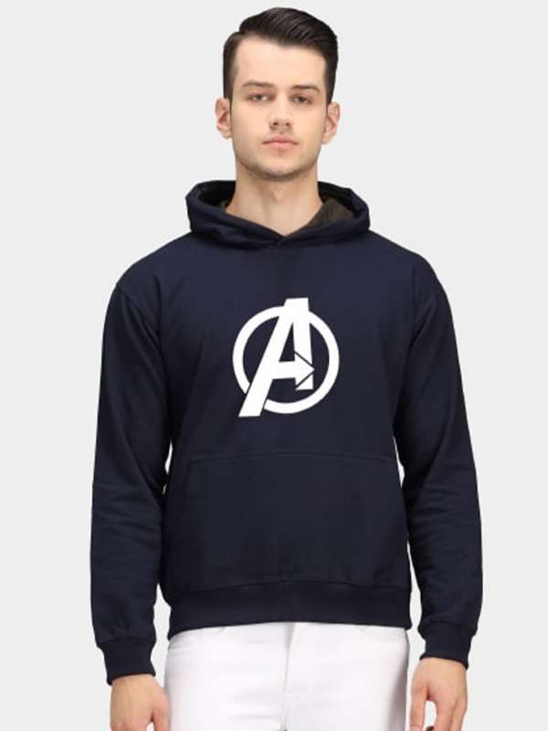 Avengers hotsell logo hoodie
