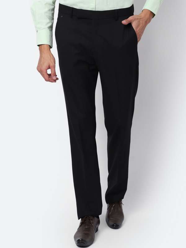 Casual black top trousers mens